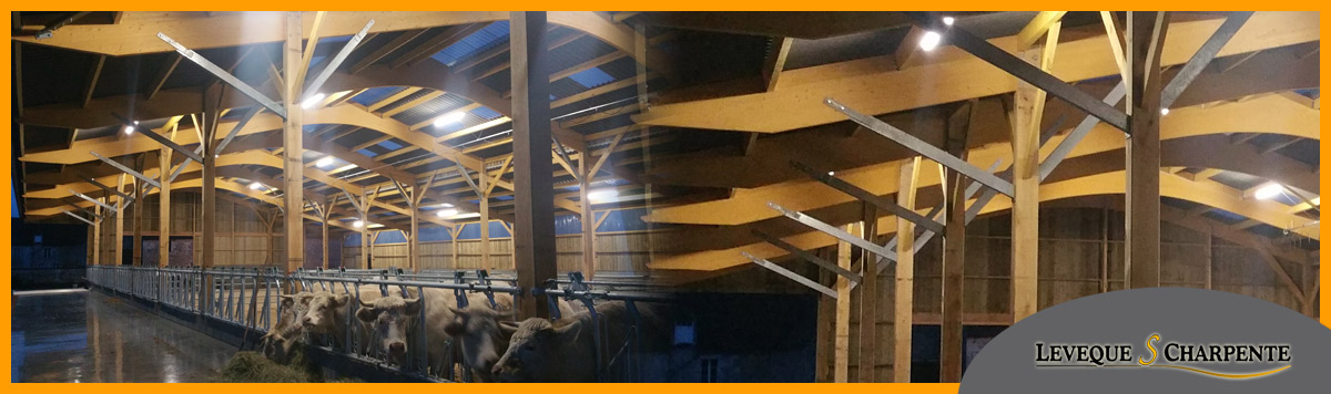 LEVEQUE S CHARPENTE – Étude, construction et montage de bâtiments en charpente bois lamellé collé et charpente mixte (bois lamellé collé et métal/béton) dans l’Orne (61), en Normandie.